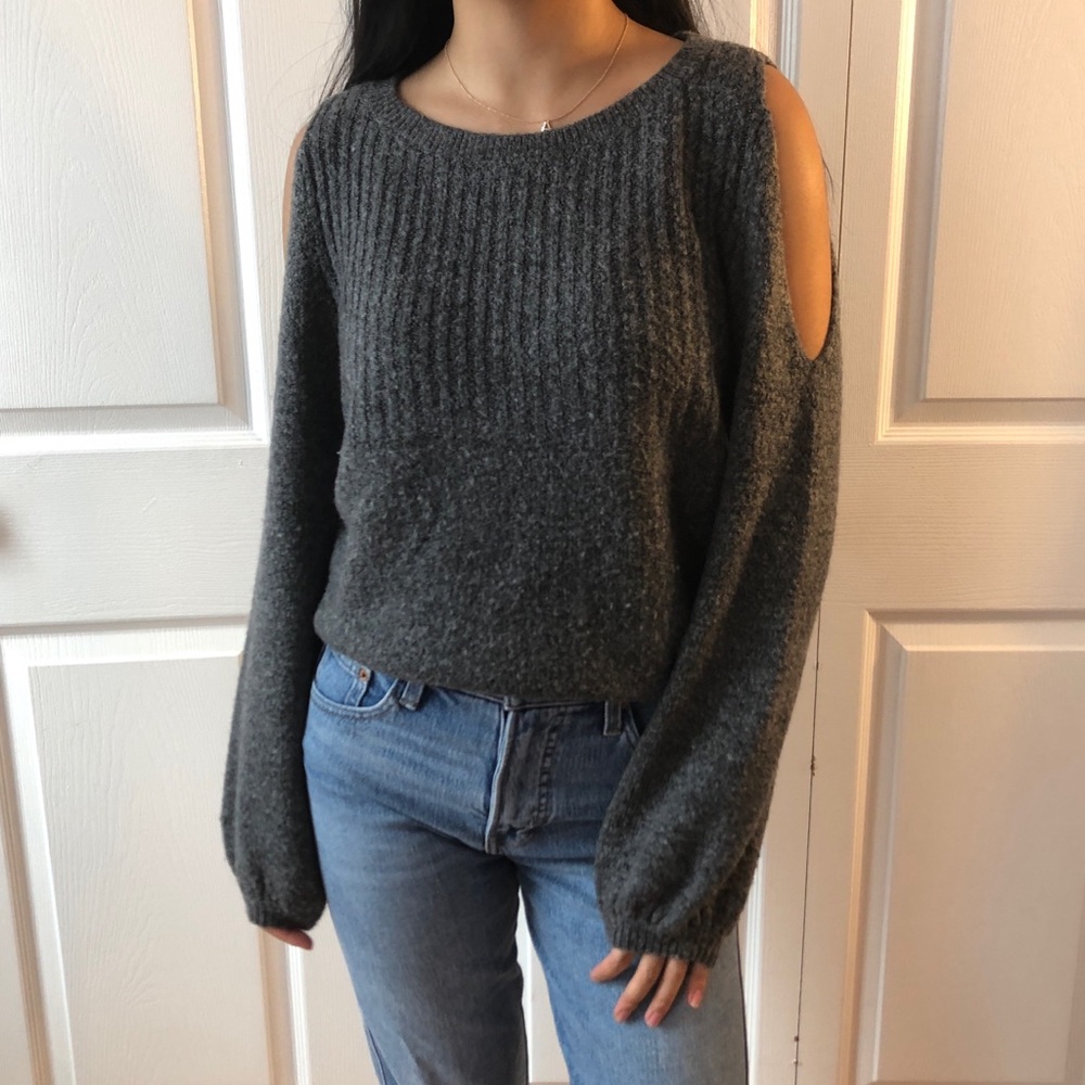 cute cold shoulder sweater